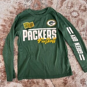 BOGO NFL Green and Yellow Long Sleeve Tees